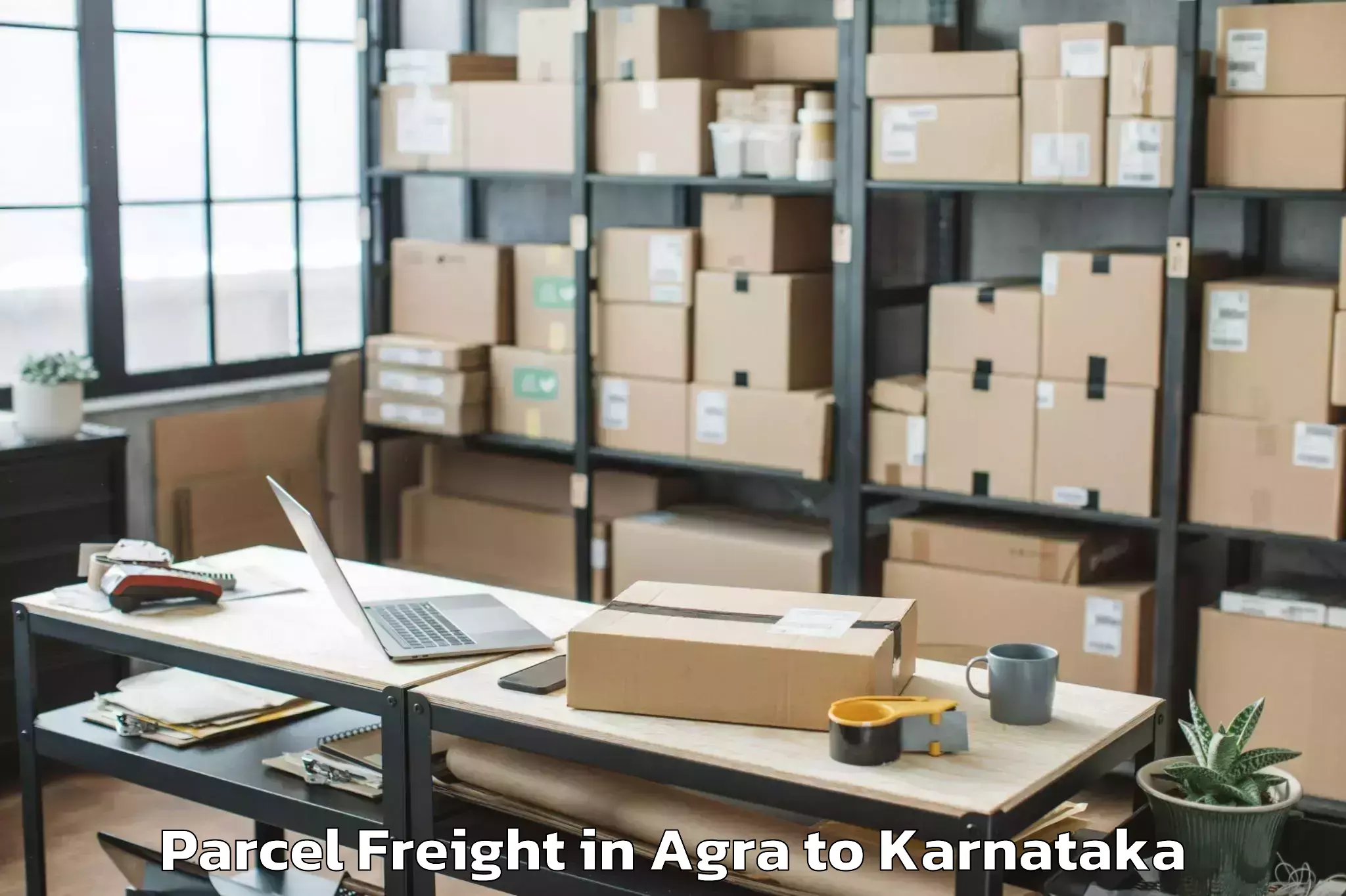 Efficient Agra to Bangalore Parcel Freight